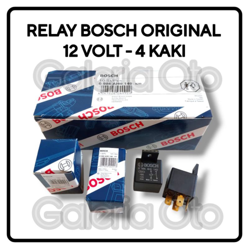 Relay BOSCH 12 Volt 30 Ampere/Riley/Relay BOSCH Feet 4-4 Pin 12 Volt 30 ...