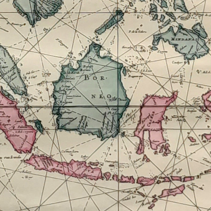 Poster Painting Map Of VOC Indonesia Australia Asia Shopee Malaysia