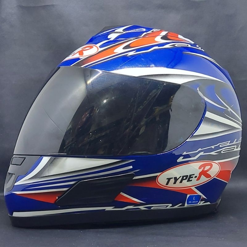 Old school retro Type R helmet | Shopee Malaysia