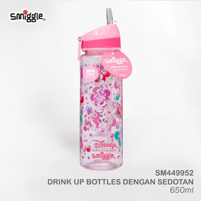 Smiggle disney smiggle 650ml Straw Drinking Bottle 2183 Shopee Malaysia