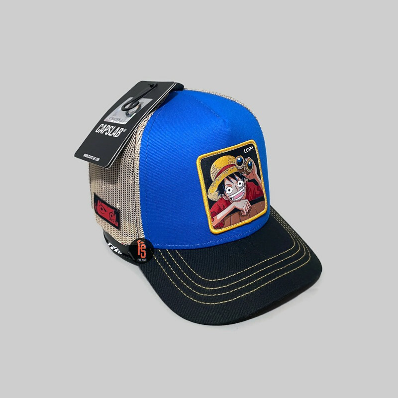 Original CAPSLAB TRUCKER LUFFY BLUE BLACK Shopee Malaysia