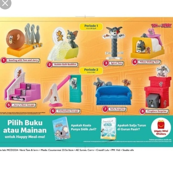 Happy Meal Mcd Mcdonalds Tom And Jerry Mcd Mcdonald Shopee Malaysia