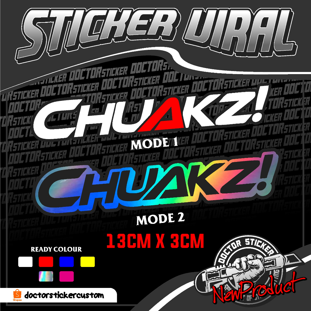 Chuakz Sticker viral Sticker cutting | Shopee Malaysia