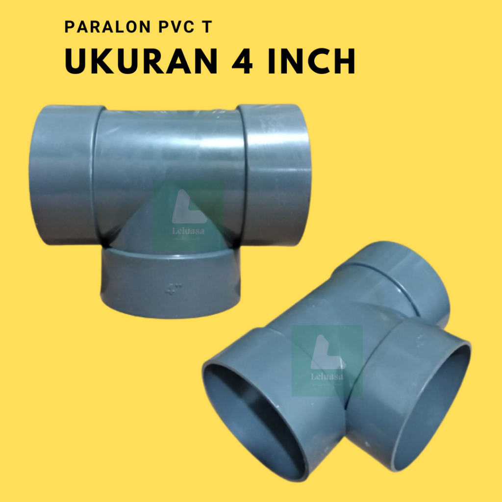 SIKU Pvc Pipe T Pvc Tee Stuck Connection Fittings 3way Water Elbow 4inch Shopee Malaysia