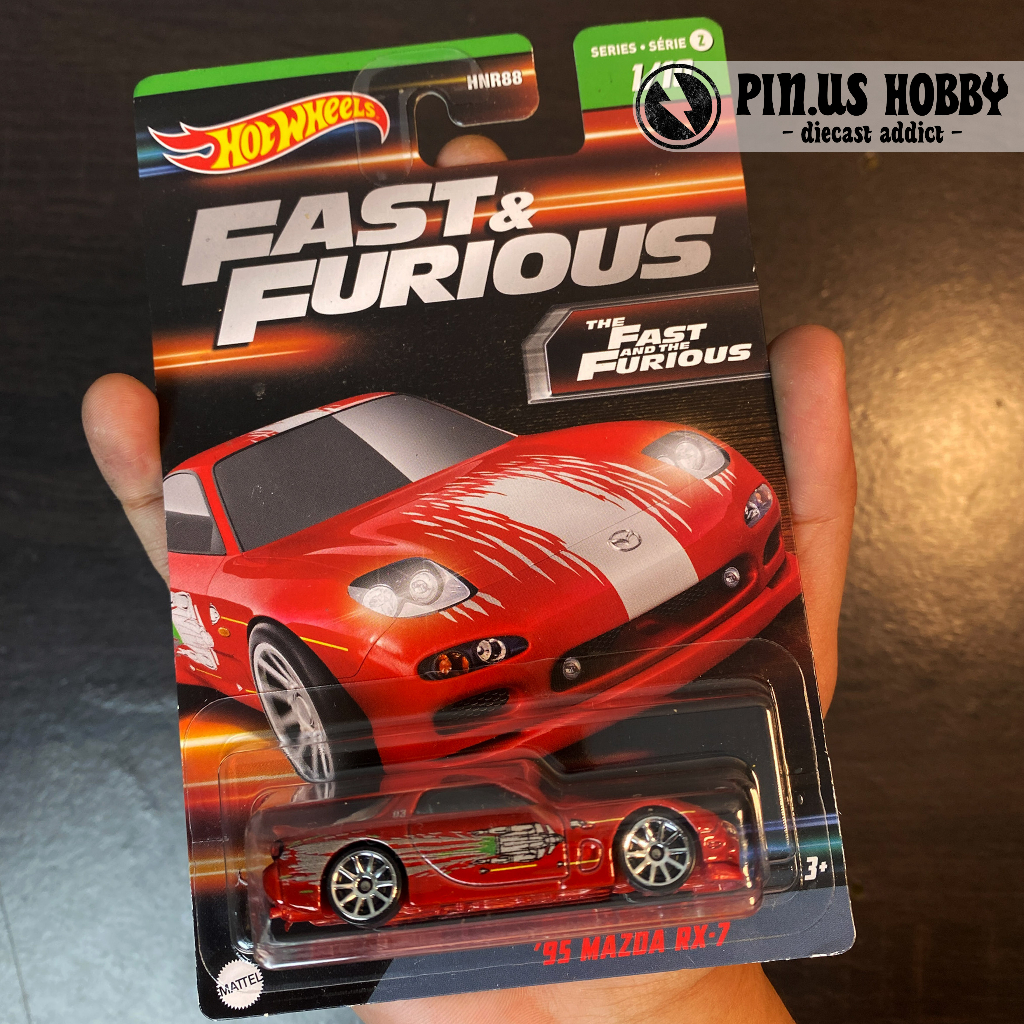 MERAH HOT WHEELS 95 MAZDA RX 7 FAST AND FURIOUS WAVE 2 ORIGINAL HOT ...