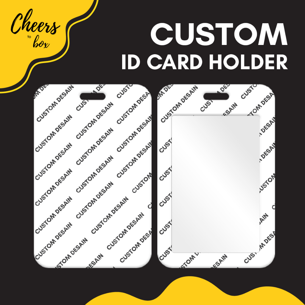Custom Id Card Holder Unit/Print Your Own Image Card Holder / Open ...