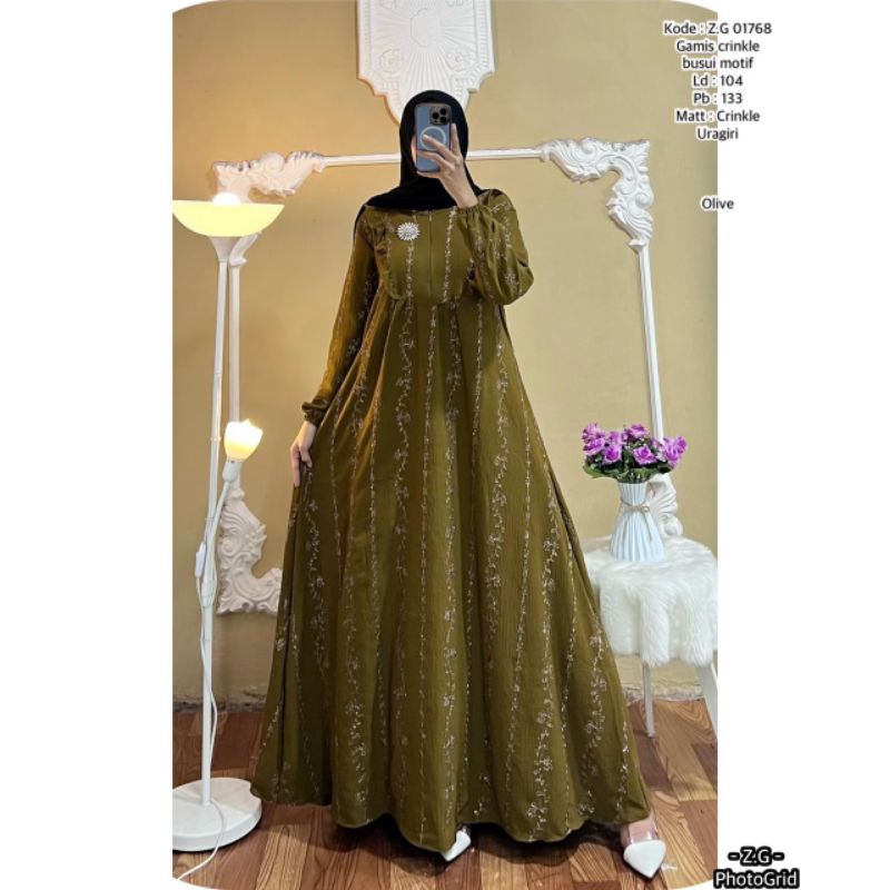 The Latest CRINKLE Embroidered Robe/Embroidery premium Pleated Material ...
