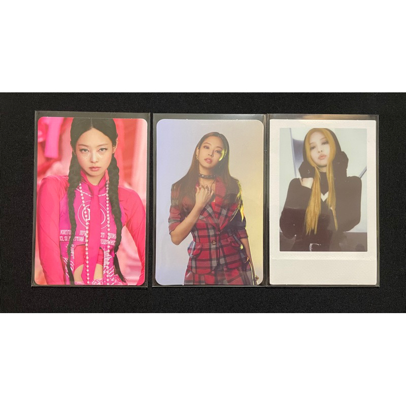 Photocard PC JENNIE BLACKPINK ALBUM SQUARE UP POLAROID BORN PINK POB