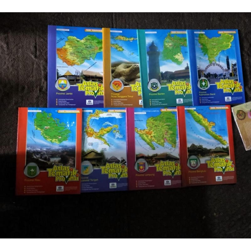 Original One Package Of Thematic ATLAS Map Book 34 Provinces Contains ...