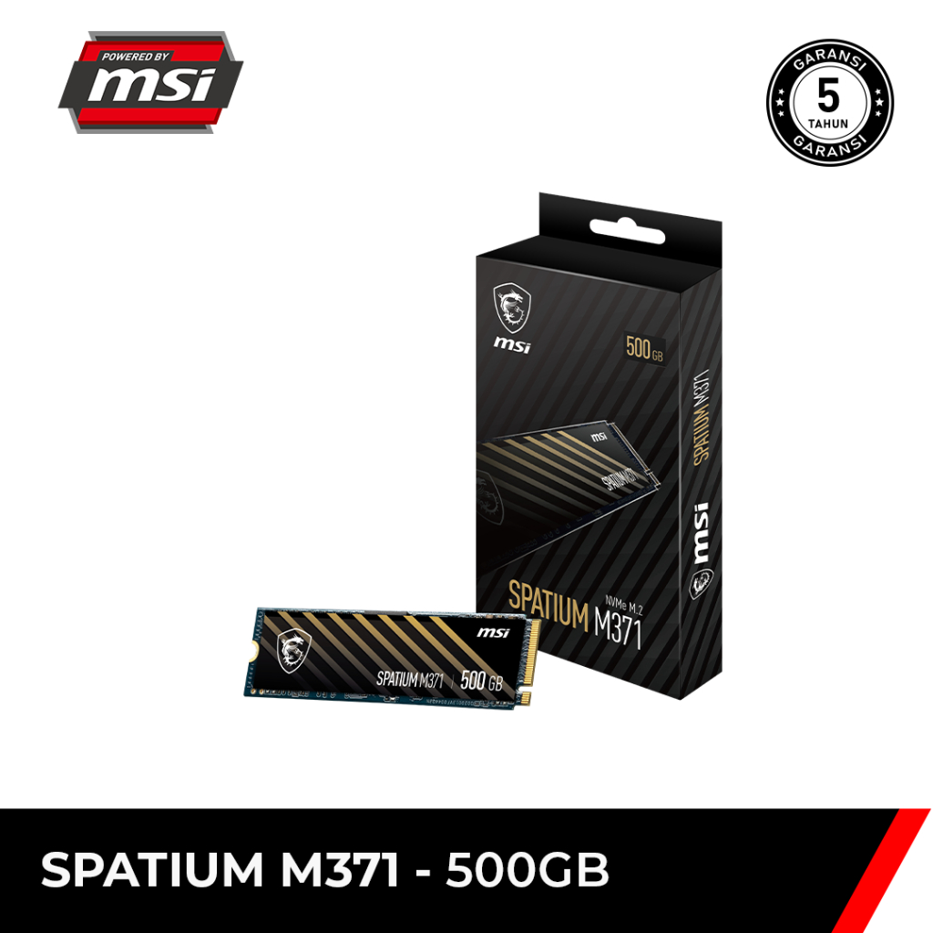 MSI SSD Spatium M371 500GB PCIe 3.0 NVMe M.2 | Shopee Malaysia