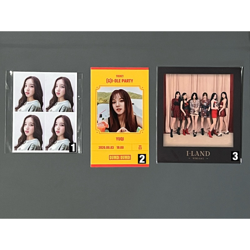 Order 2pcs] (G)I-DLE GIDLE OFFICIAL Yuqi ID Card I AM Ticket DUMDI ...