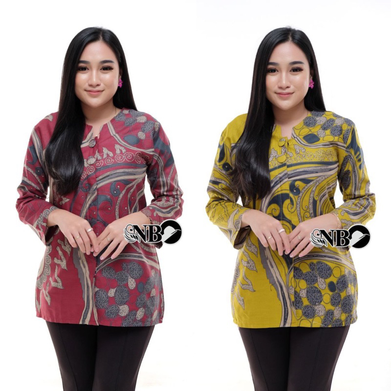 Modern Women's Batik Work full Button depen Original PEKALONGAN ...