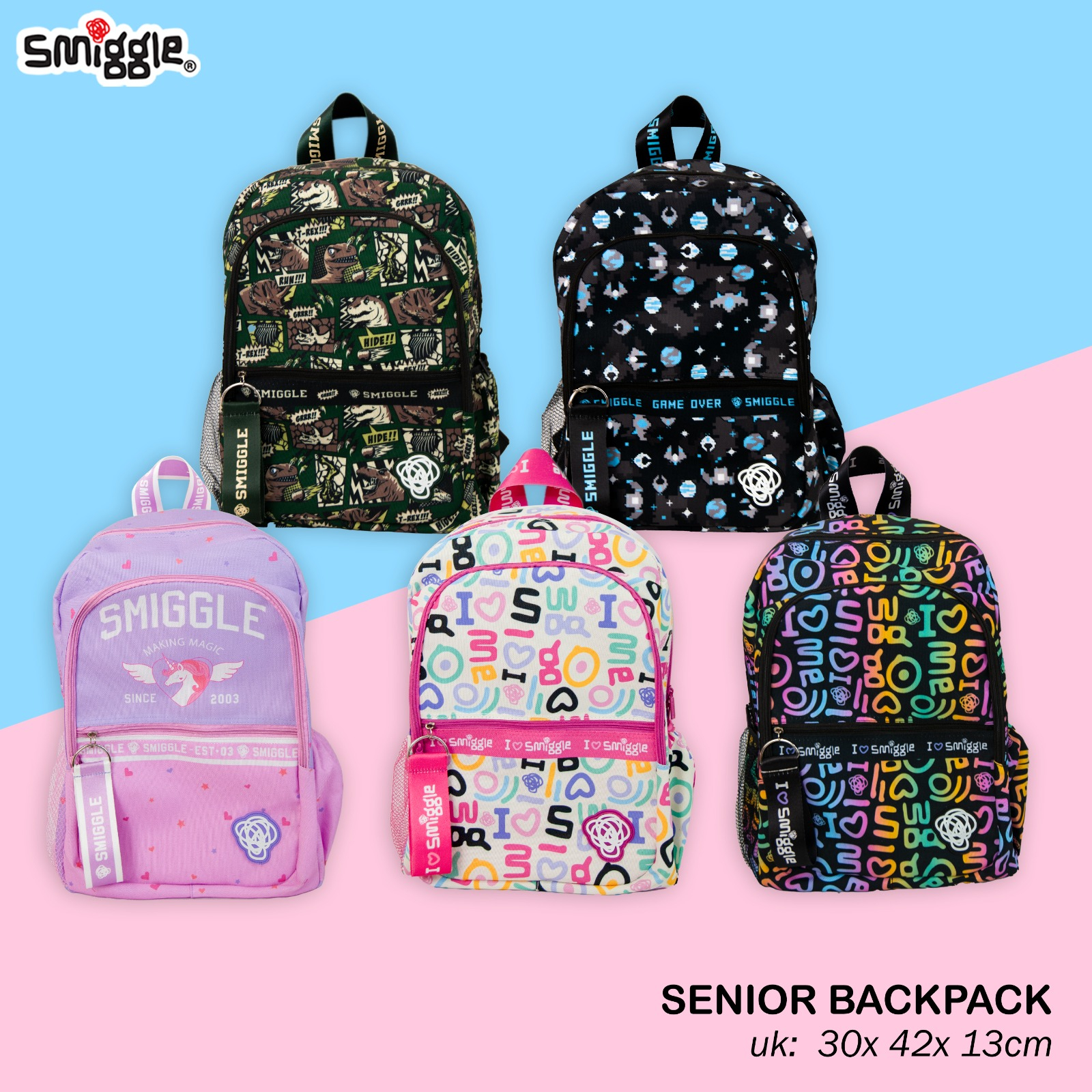 Smiggle SMIGGLER SERIES Backpack For Teenagers | Shopee Malaysia