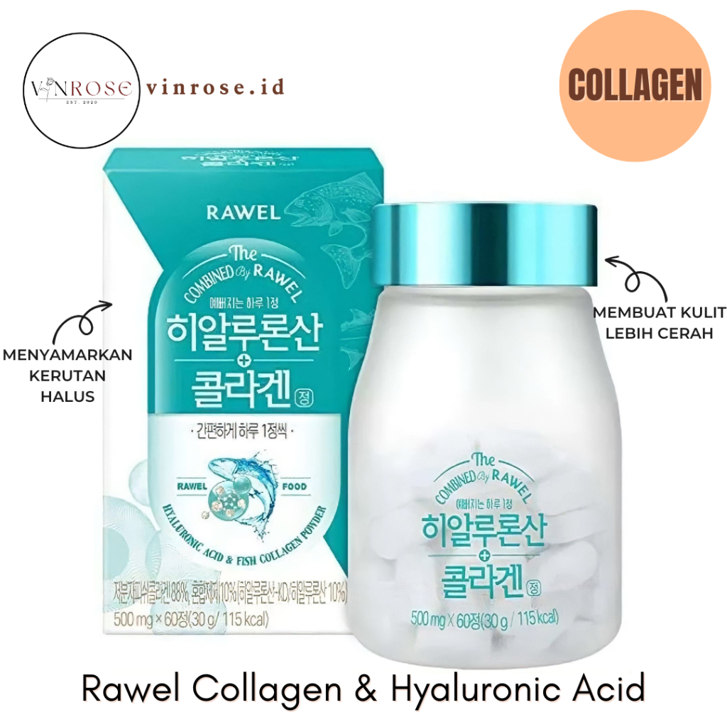 Rawel Collagen & Hyaluronic Acid Korea/ Brighten Skin Shopee Malaysia