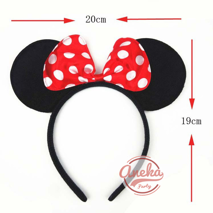 Minnie Mouse Headband Minnie Mouse Head Band Disney Mouse Bandana Head Acc Shopee Malaysia 