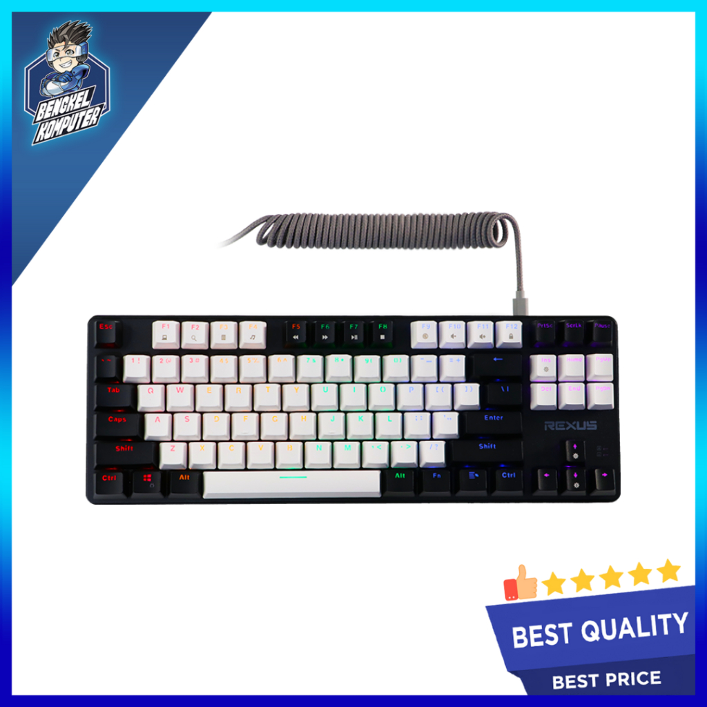 Rexus LEGIONARE MX5.2 SNOWY BLACK GAMING KEYBOARD - BLUE/RED/BROWN ...