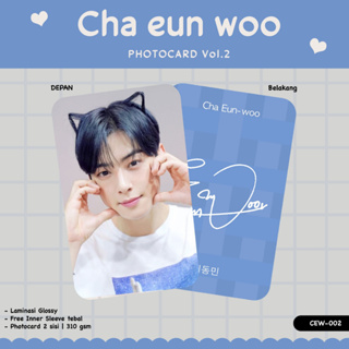 Photocard CHA EUN WOO VOL.2 And VOL.3 Signature KPOP IDOL GLOSSY