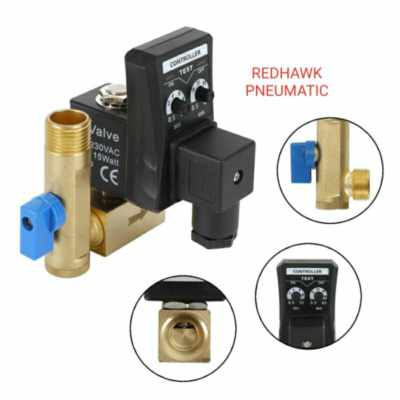 Automatic Electronic Timed Air Compressor Auto Drain Valve OPTA AC220