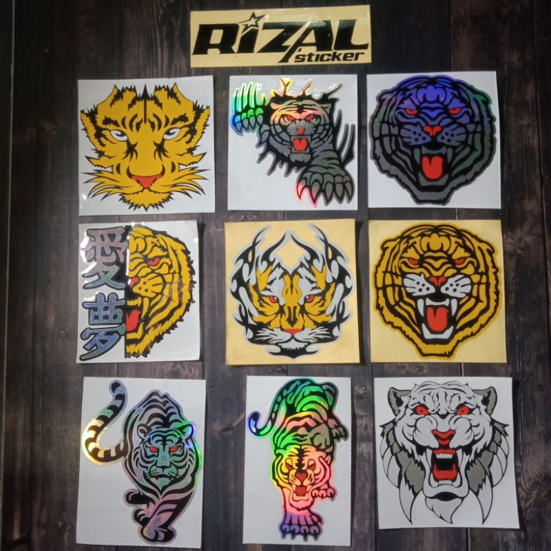 Tiger sticker Tiger sticker Tiger sticker cutting sticker | Shopee Malaysia