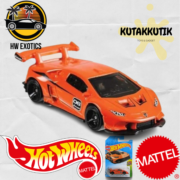 Hot Wheels Sport Car Lamborghini Huracan Lp 620 2 Super Trofeo Orange Hw Exotics Shopee Malaysia