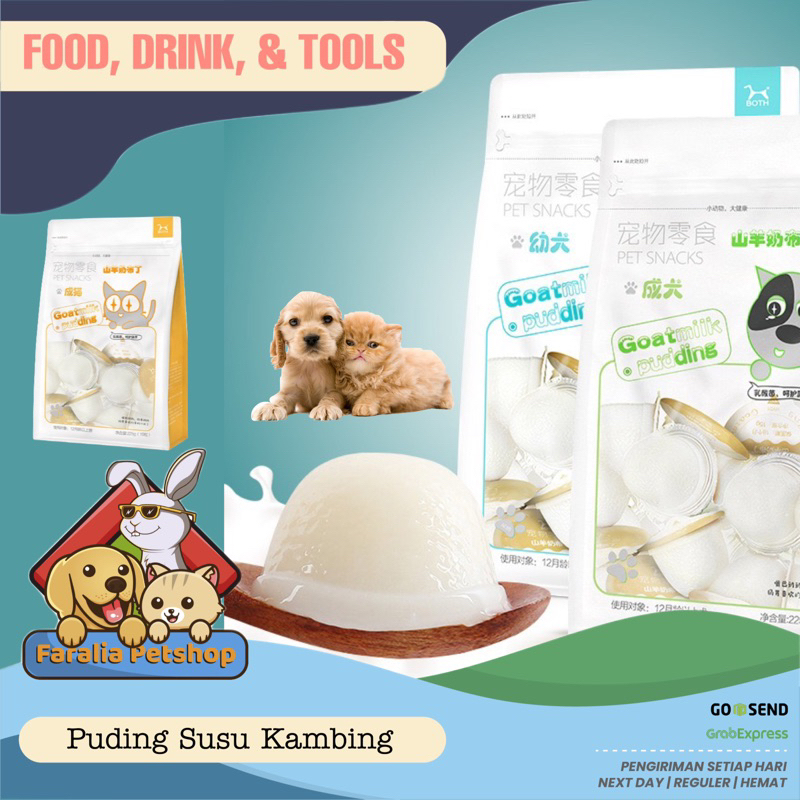 Puppy Dog Pudding Snack Cat Dog Pudding BOTH Goat Milk Pudding Snack