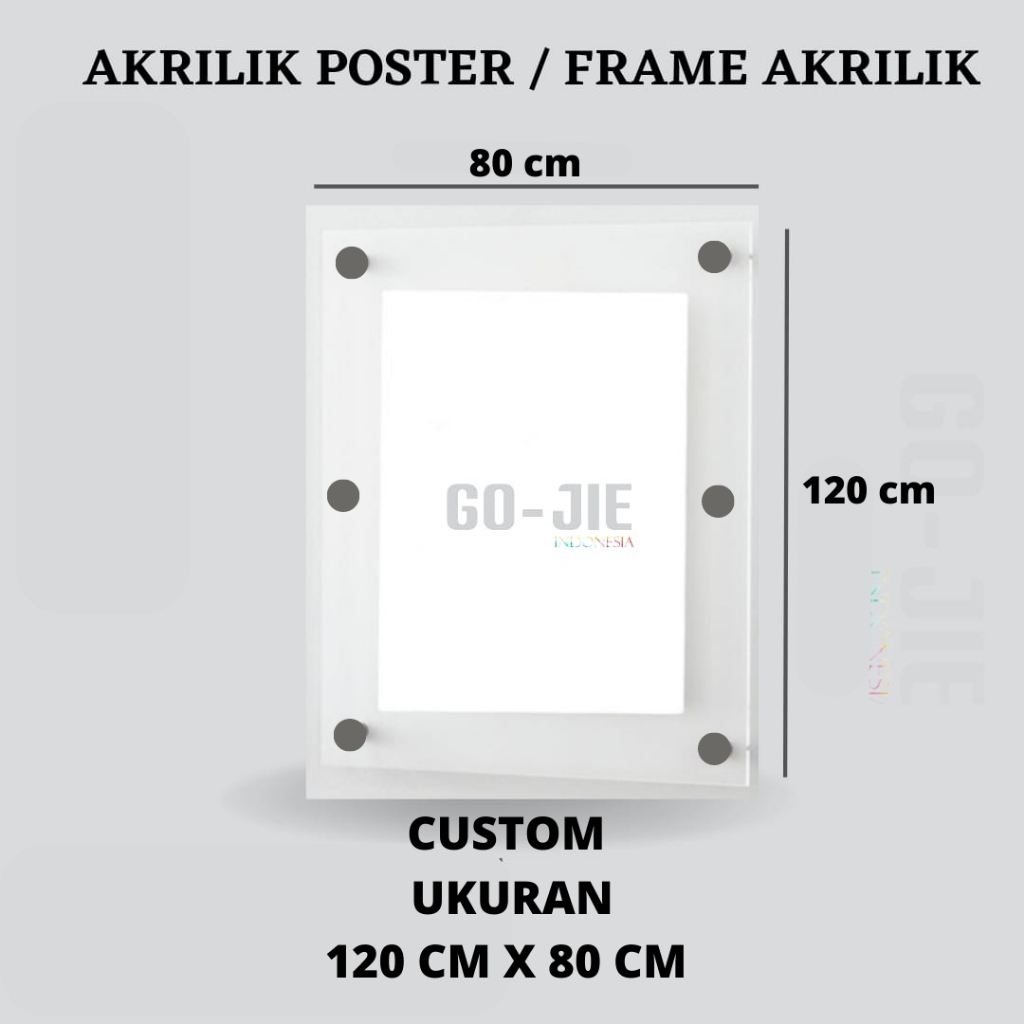 Acrylic Photo Frames l CUSTOM Acrylic POSTER Frames 120cm x 80cm