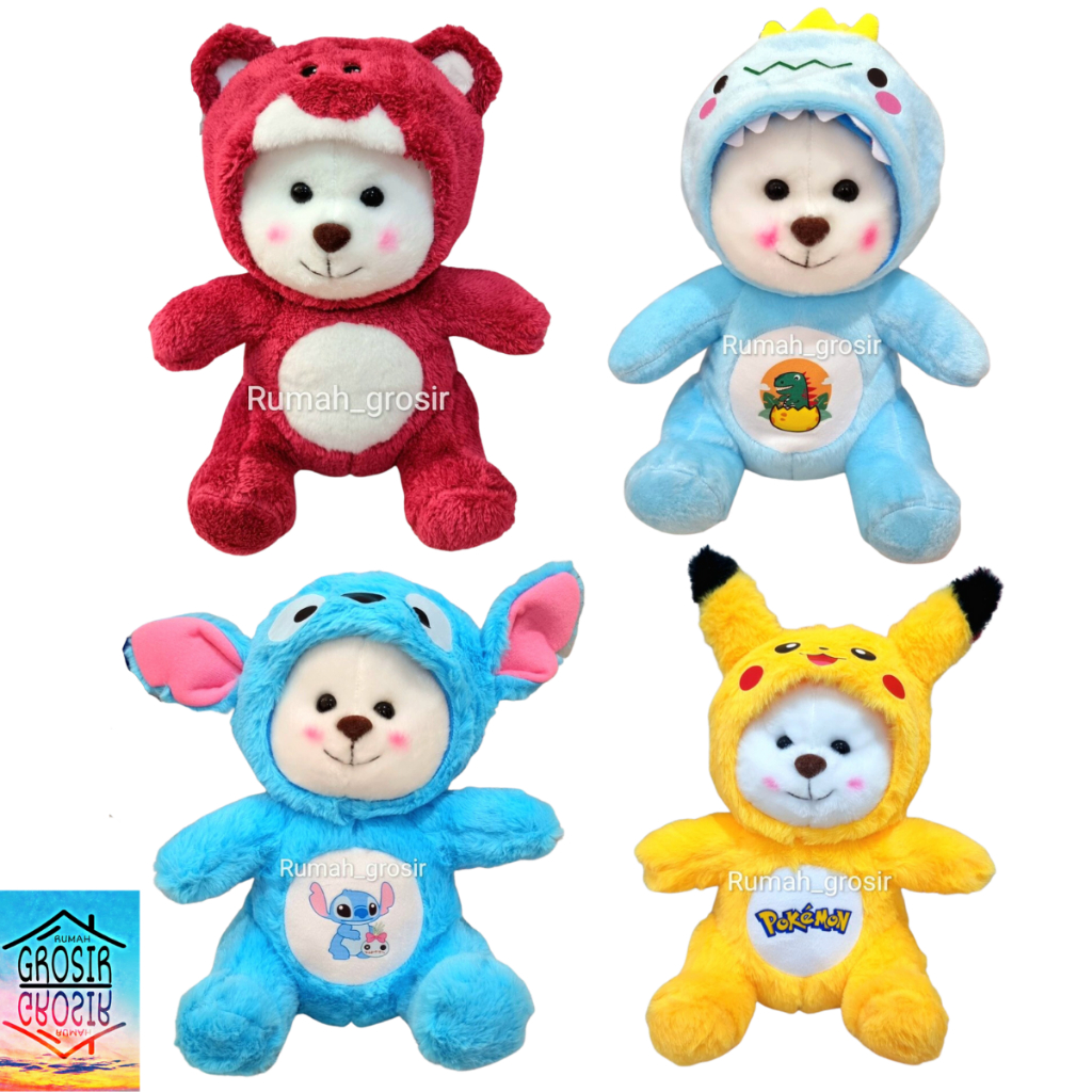 Teddy Bear Hoodie Lotso Strawberry Toy Bear Plush Toy Bear Costume