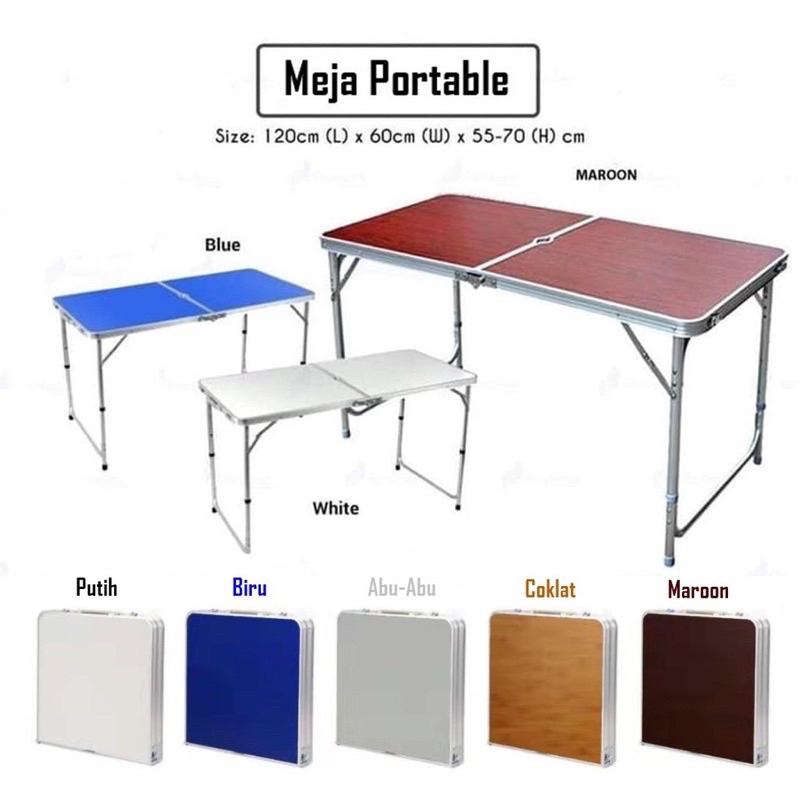 Jumbo Folding Table Folding Suitcase Table Selling Table Shopee Malaysia