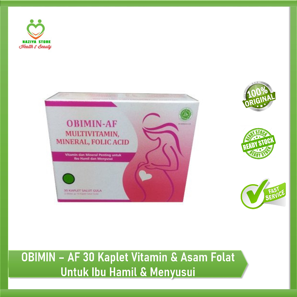 Obimin AF per Box Contains 30 Capsules Of Pregnant And Breastfeeding ...