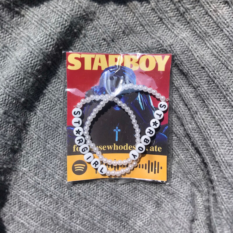 Starboy STARGIRL COUPLE BRACELET THE WEEKND BRACELET THE WEEKND ST RBOY