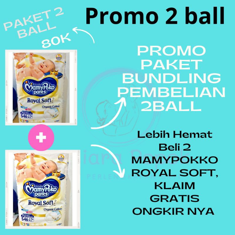 Pearl Diaper Package Baby Diaper 2BALL All Sizes Shopee Malaysia