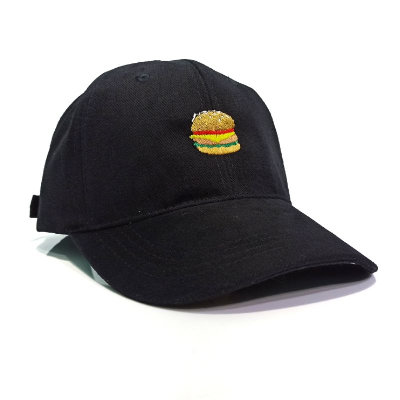 Burger Hamburger Krabby Patty Hat Embroidery Polo Baseball Cap | Shopee ...