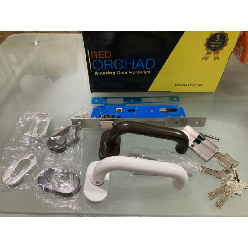 Oval Handle Swing Door Lock Aluminum Red Orchad Belluci LS / OCD A1 (1 ...