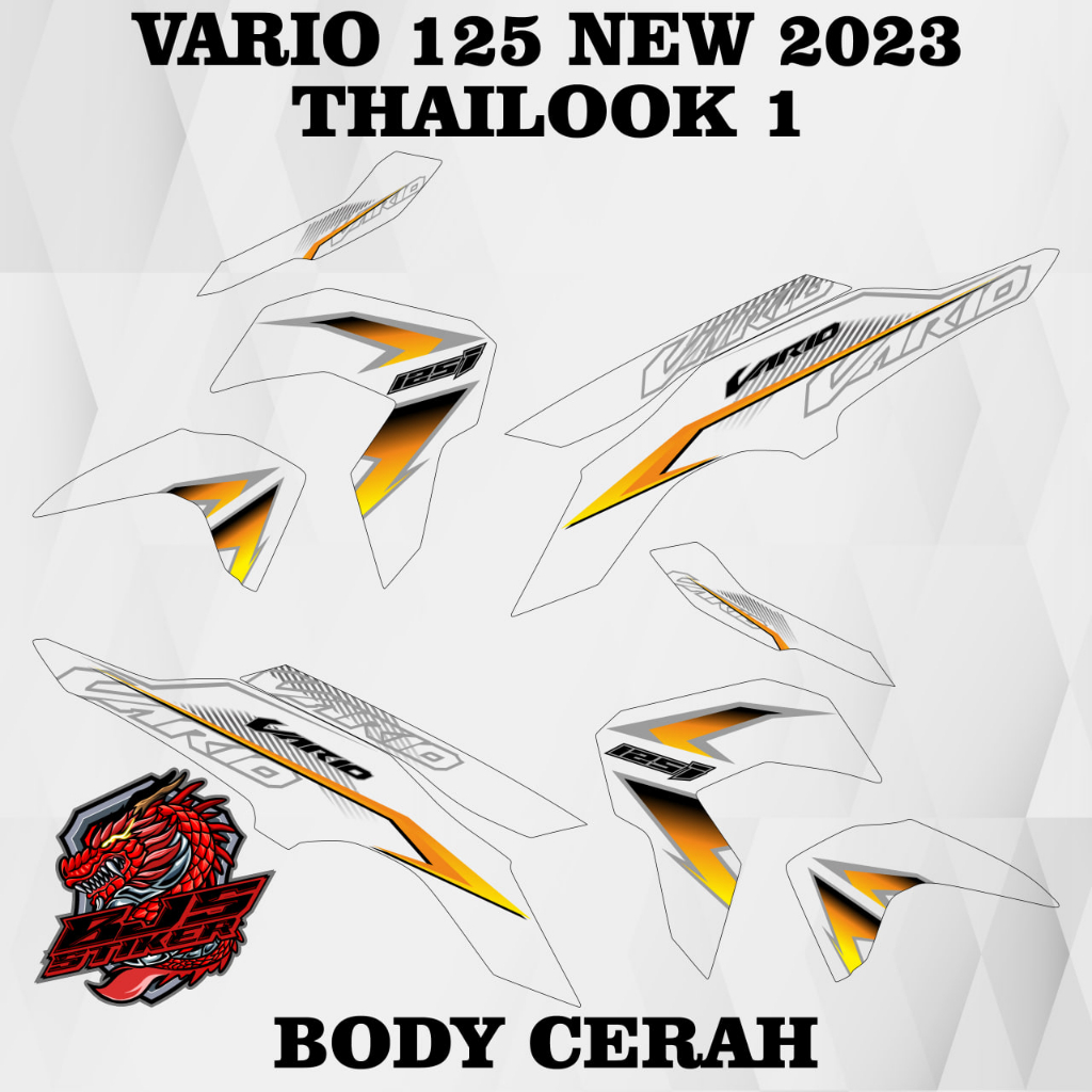 Vario 125 NEW 2023 striping Sticker - Sticker striping list Transparent