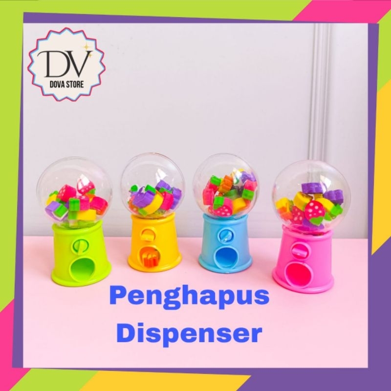 Mini DISPENSER Eraser Cute Eraser RANDOM Color Colorful Eraser | Shopee ...