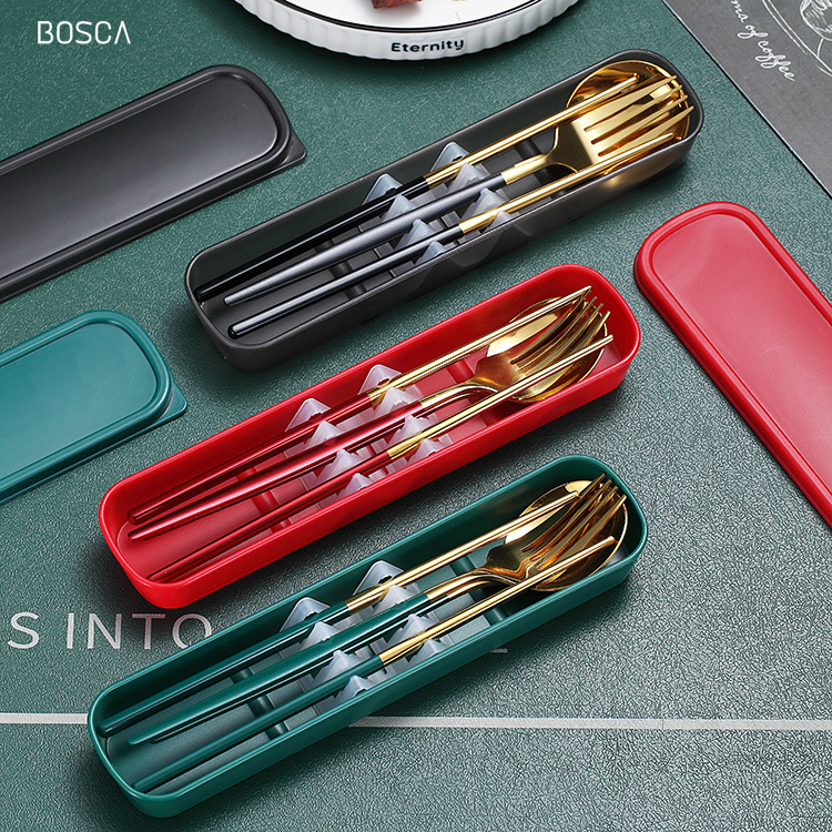 Bosca Living - Portable Dinnerware Set/4 in 1 Cutlery Dinnerware (410 ...