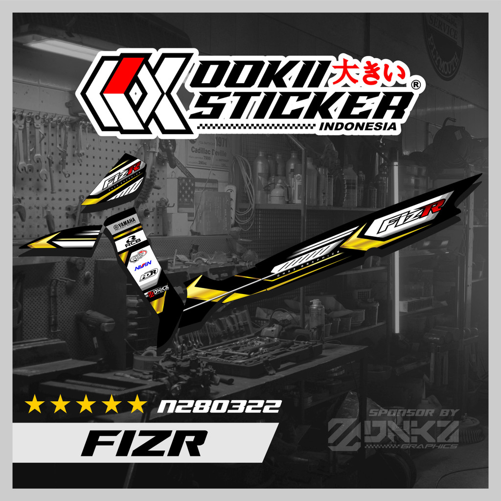 OOKII Yamaha FIZR Stickers F1ZR/ Decal Striping Yamaha FIZR F1ZR ...