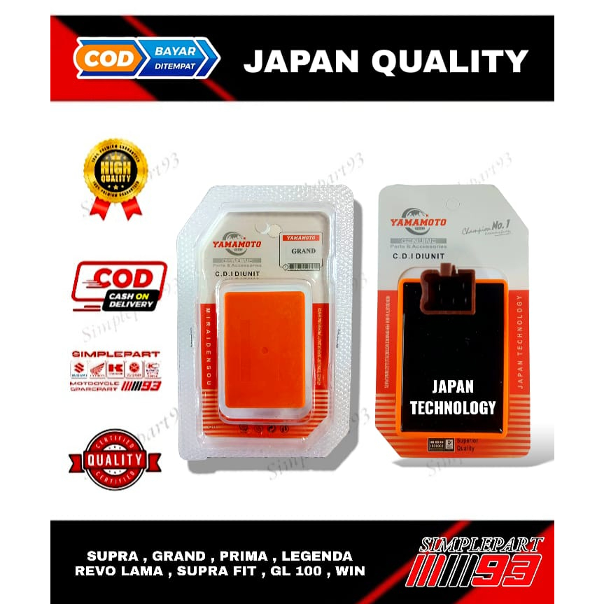 Cdi UNIT Motorcycle HONDA GRAND SUPRA X LAMA FIT LAMA/NEW REVO LAMA
