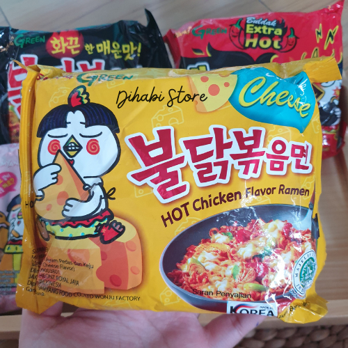 Samyang Instant Noodles Hot Chicken Ramen Original, Buldak Carbonara