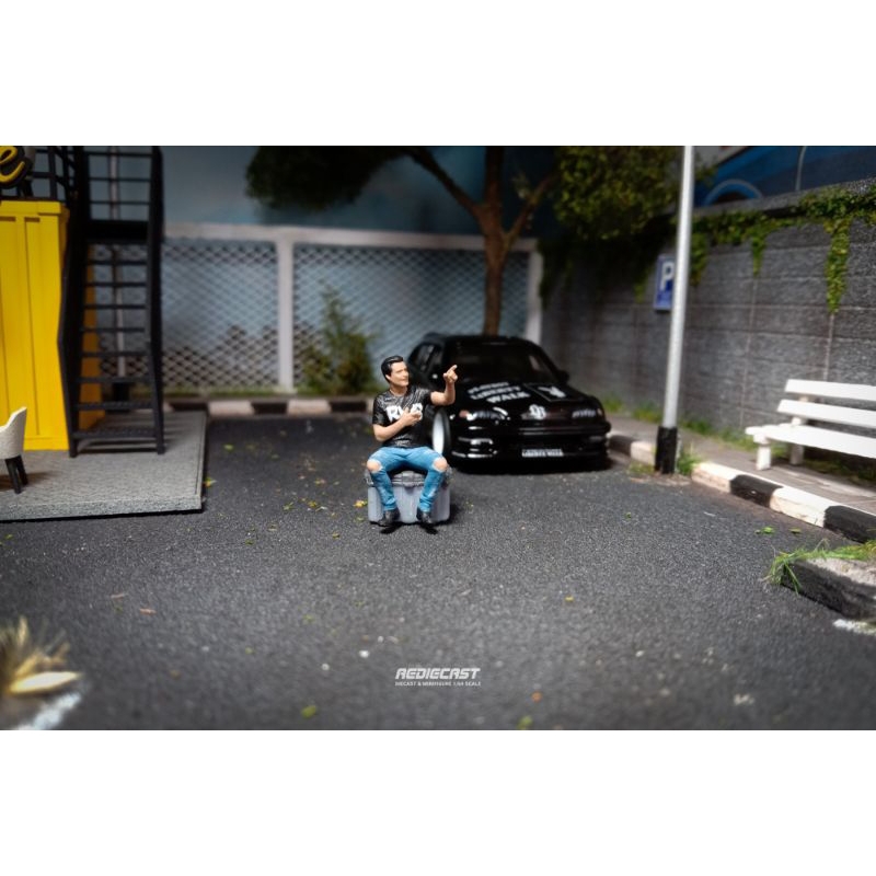 Miniature figure Scale 1/64 Accessories diecast And diorama Code ae057