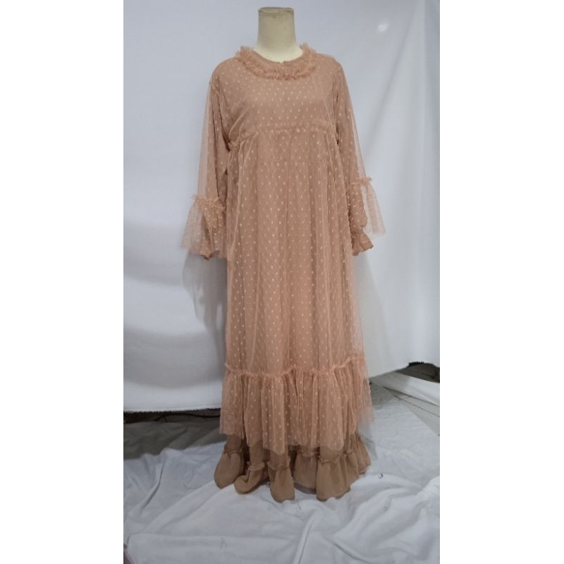 Lilli Tunic Women/Tunic Outer Dress Dot Brocade Dress | Shopee Malaysia