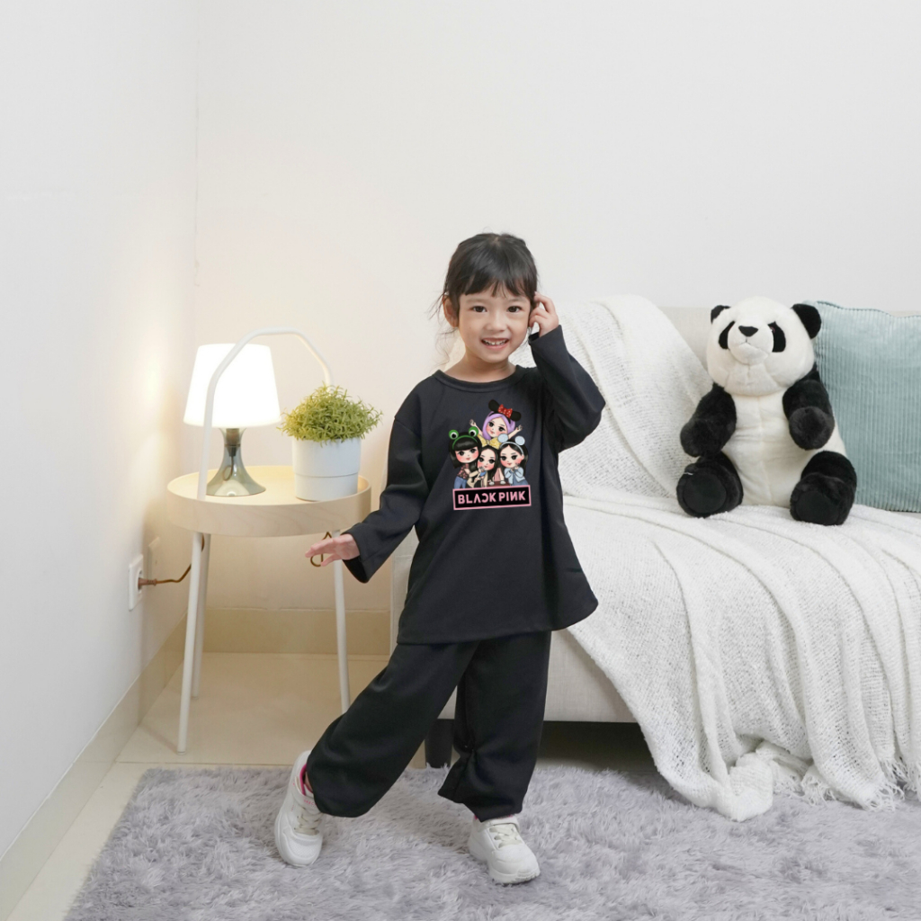 Children's Culottes Suit Long Sleeve Blakping Shirt/ Size S, M,L,XL