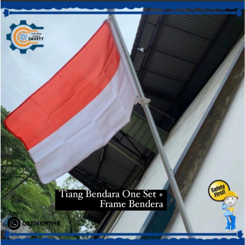 One Set Bendara Pole+Frame (Silver) | Shopee Malaysia