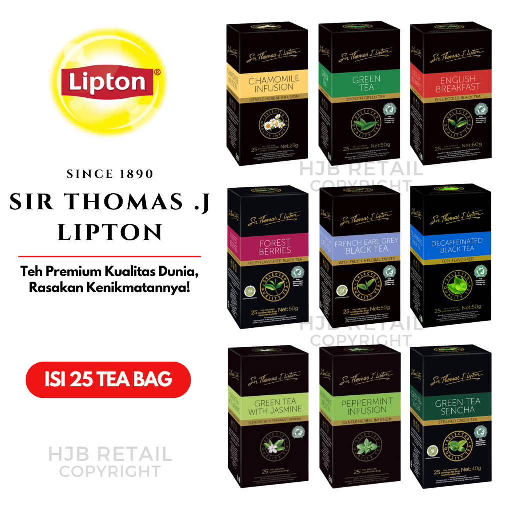 Lipton Tea / Lipton Tea / Sir Thomas J Lipton - Contains 25 Tea Bags ...