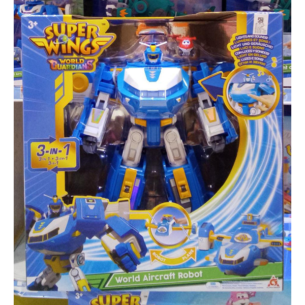 Super Wings World Guardians 3in1 World Aircraft Robot | Shopee Malaysia