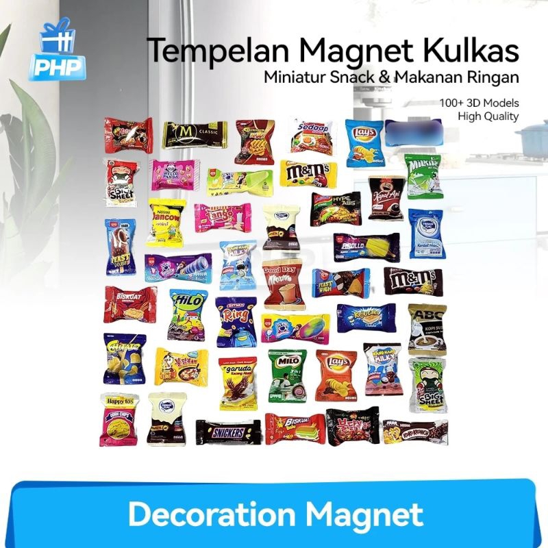 Phpacc - Miniature Snack 3D Refrigerator Magnet Decoration Decoration ...