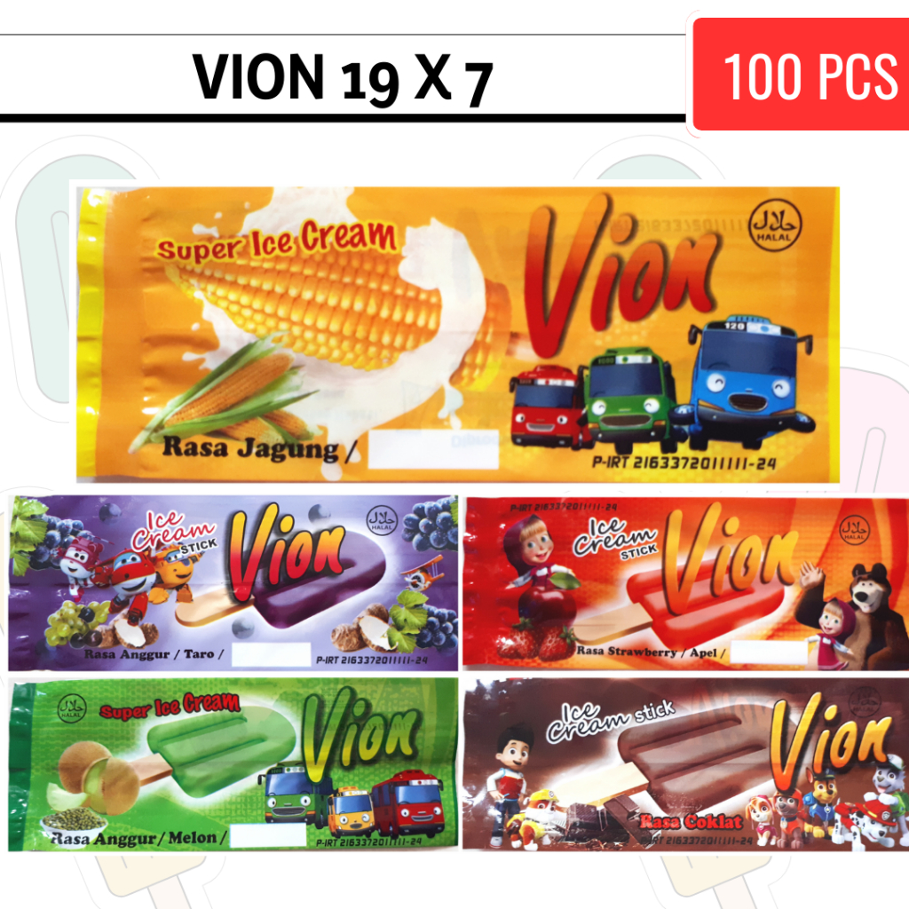 Corn Ice Packaging/Plastic Ice Contents 100pcs/ice Cream Packaging/Popsicle Packaging Shopee