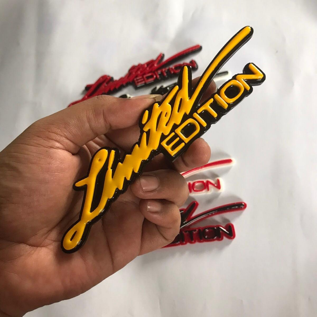 CURRENT LIMITED EDITION 3D WRITING EMBLEM ONLY 1 PCS EMBLEM | Shopee ...