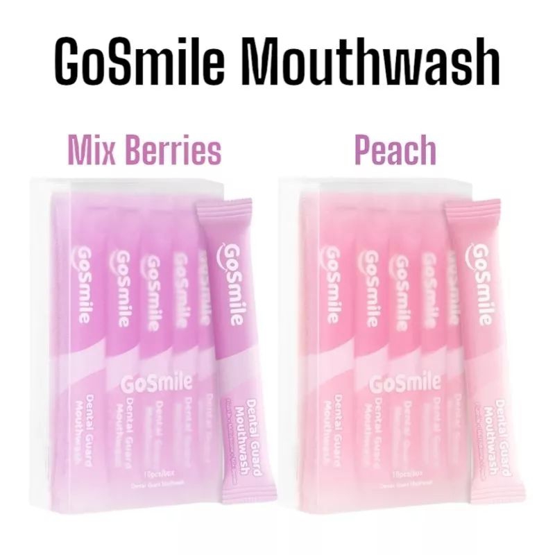 Go smile mouthwash mix berries peachgo smile mouthwash peach mix