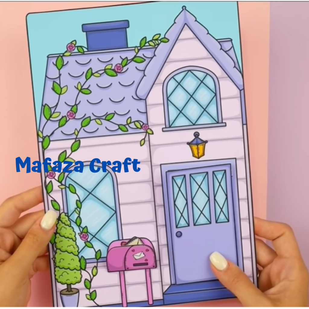 Dannis HOUSE PAPER DOLL QUIET BOOK PAPER DOLL Children's Educational